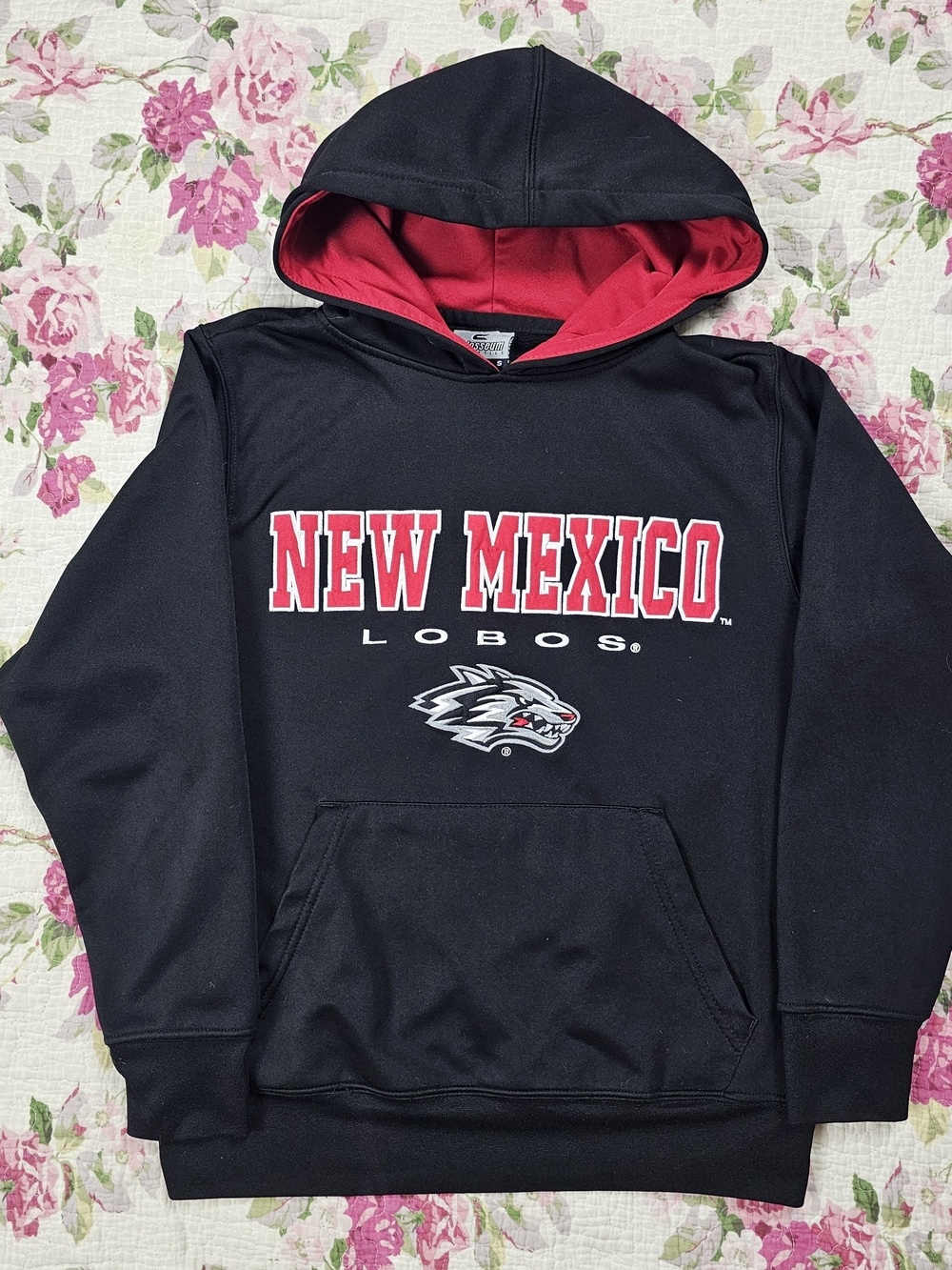 Colosseum Athletics New Mexico Lobos Hoodie Sweatshirt S Black Red